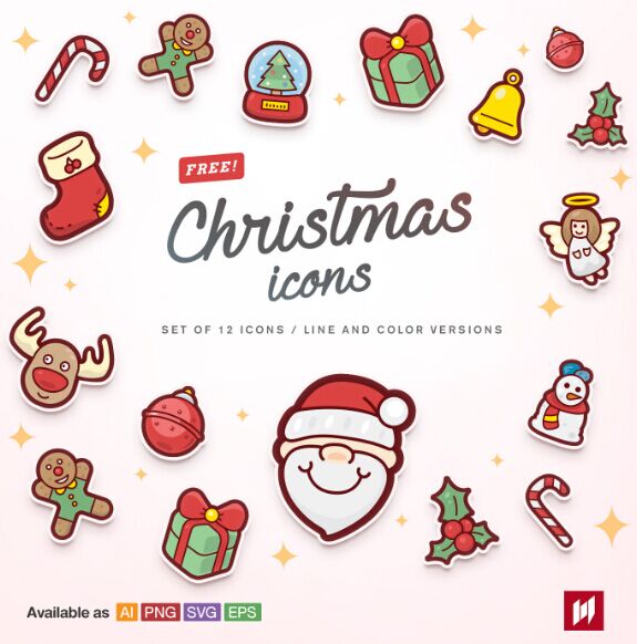 Top New Christmas & Happy New Year Graphic Design Freebies